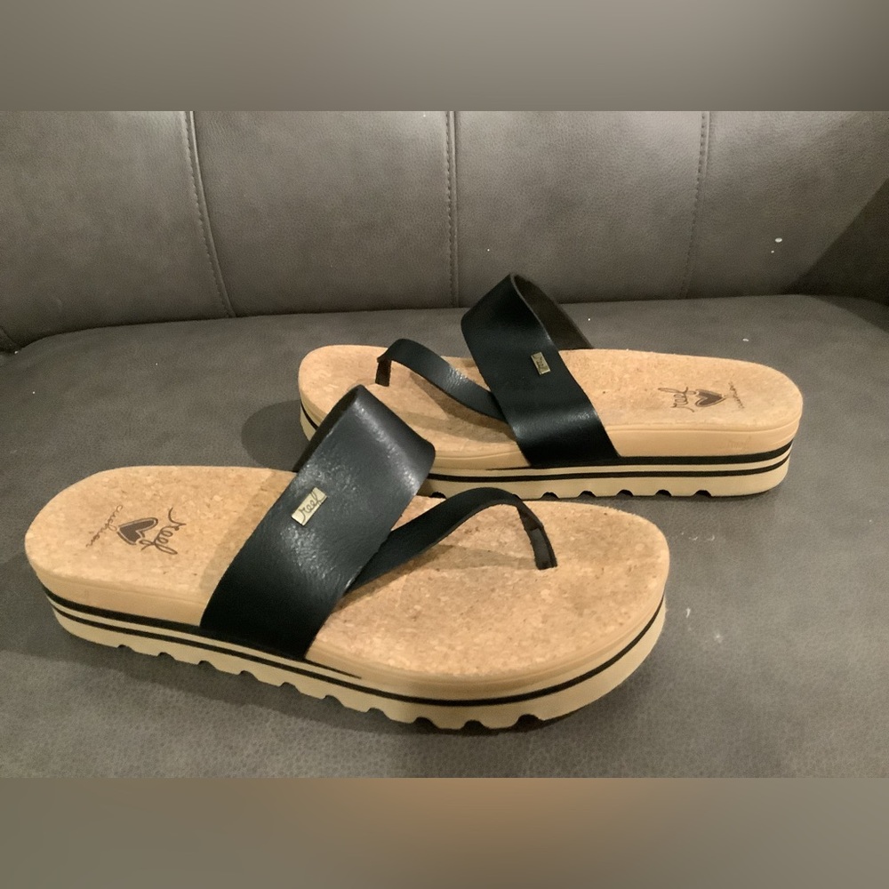 Reef Flip flop cushion sol hi sandals size 10